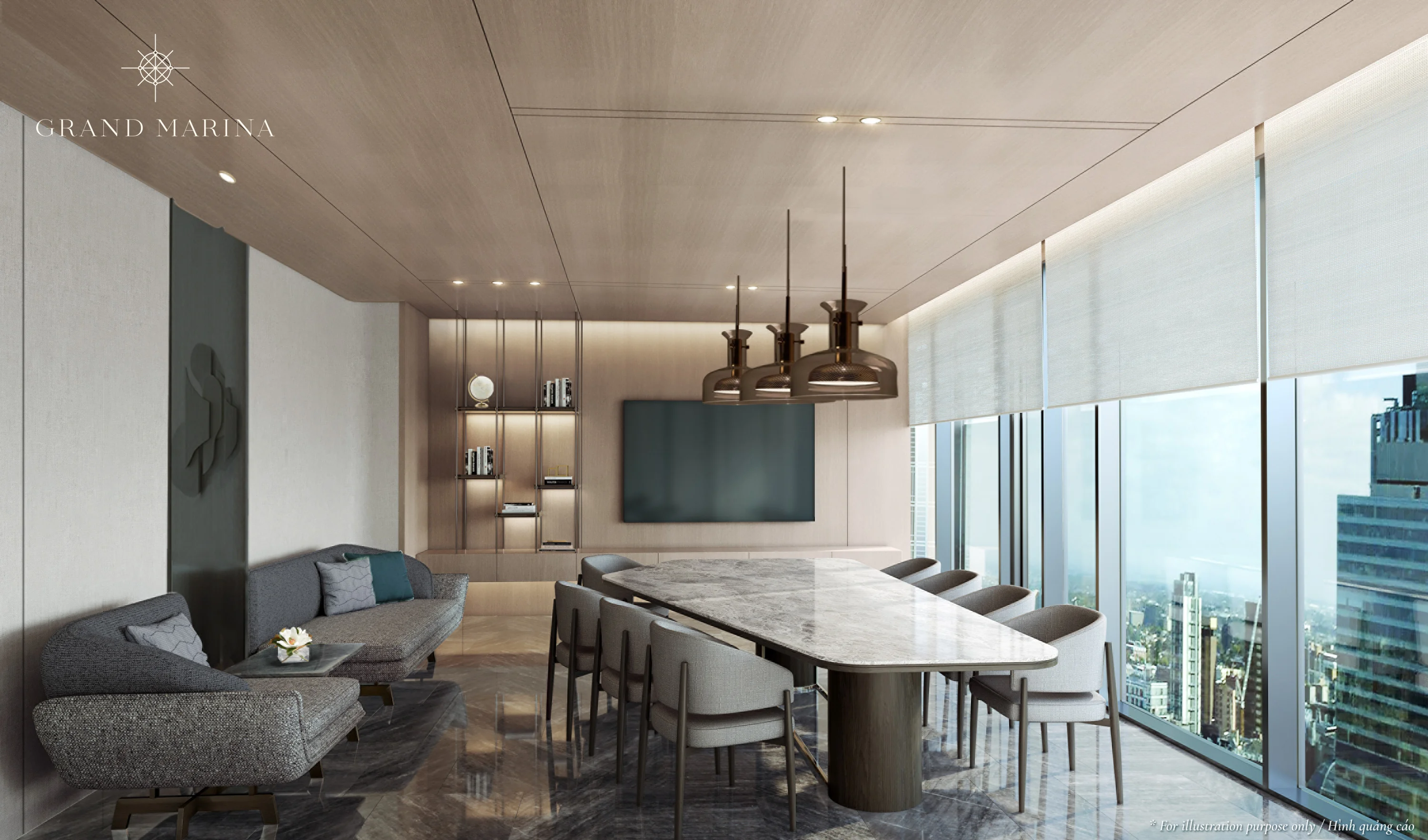 Boardroom riêng tư Grand Marina Saigon